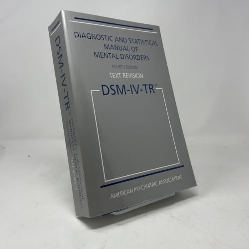 Cover of Diagnostic and Statistical Manual of Mental Disorders, 4th Edition, Text Revision (DSM-IV-TR)